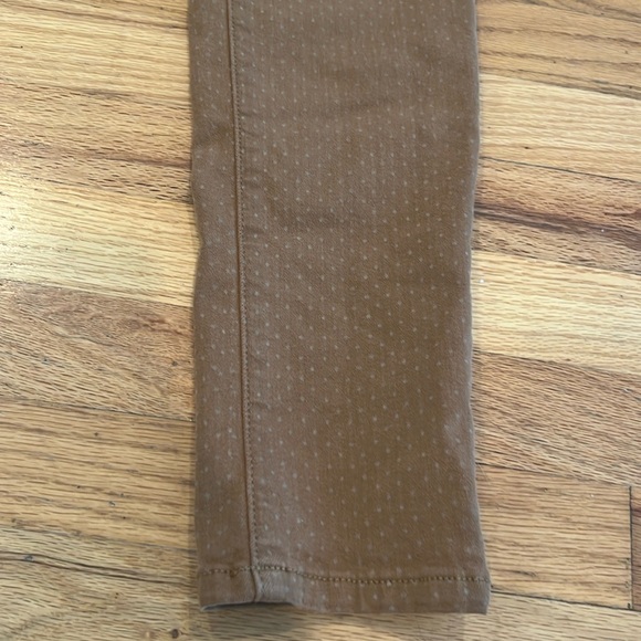 Fossil Super Skinny Light Brown Tan Dotted Patterned Jeans - Size 29 Women’s - Picture 4 of 17